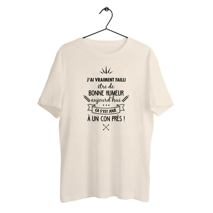 T-shirt homme en coton bio Ça s'est joué à un con près
