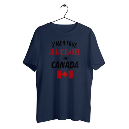 T-shirt homme en coton bio Je me barre au Canada