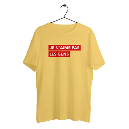 T-shirt homme en coton bio Je n'aime pas les gens