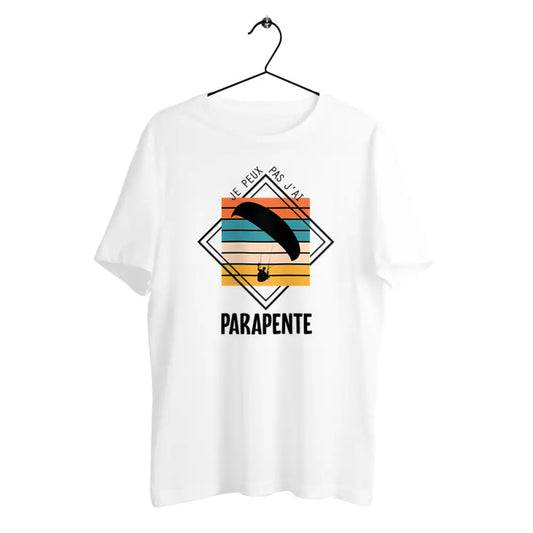 T-shirt homme en coton bio Je peux pas j'ai parapente