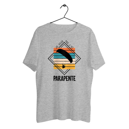 T-shirt homme en coton bio Je peux pas j'ai parapente
