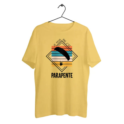 T-shirt homme en coton bio Je peux pas j'ai parapente
