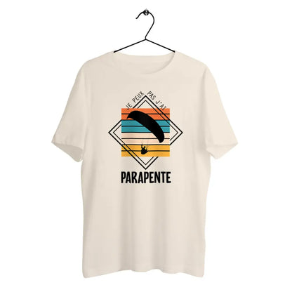 T-shirt homme en coton bio Je peux pas j'ai parapente