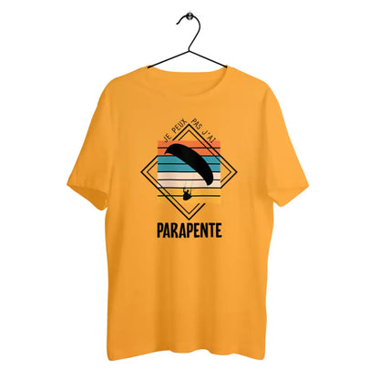 T-shirt homme en coton bio Je peux pas j'ai parapente