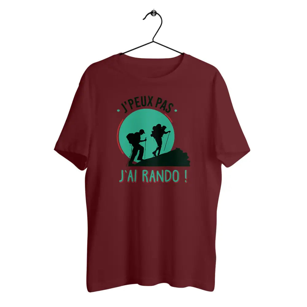 T-shirt homme en coton bio J'peux pas j'ai rando