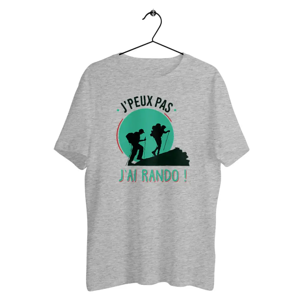 T-shirt homme en coton bio J'peux pas j'ai rando
