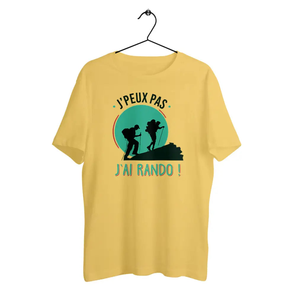 T-shirt homme en coton bio J'peux pas j'ai rando