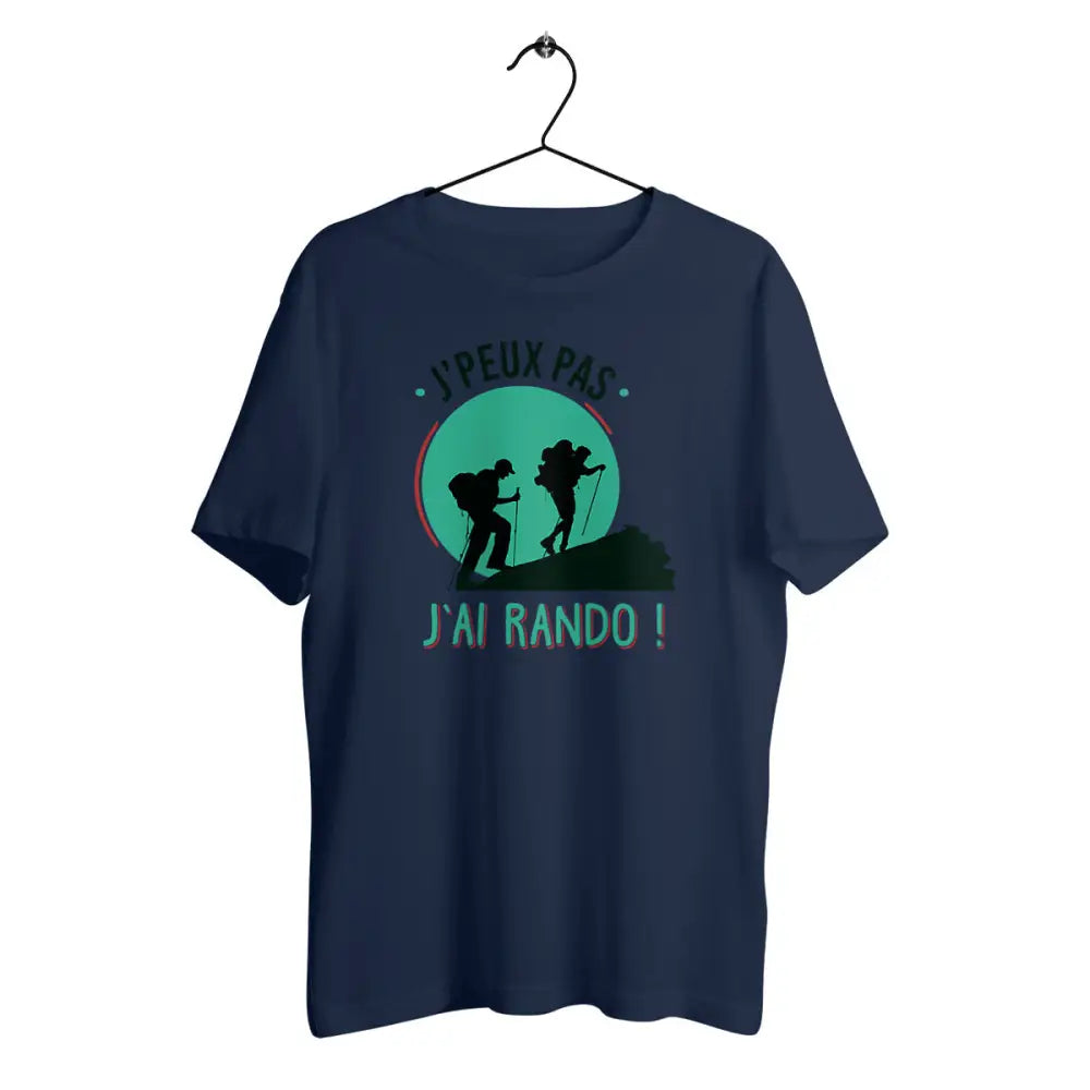 T-shirt homme en coton bio J'peux pas j'ai rando