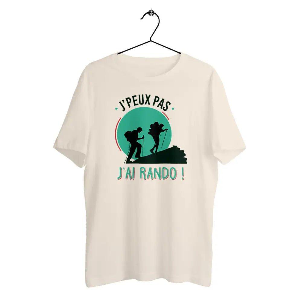 T-shirt homme en coton bio J'peux pas j'ai rando
