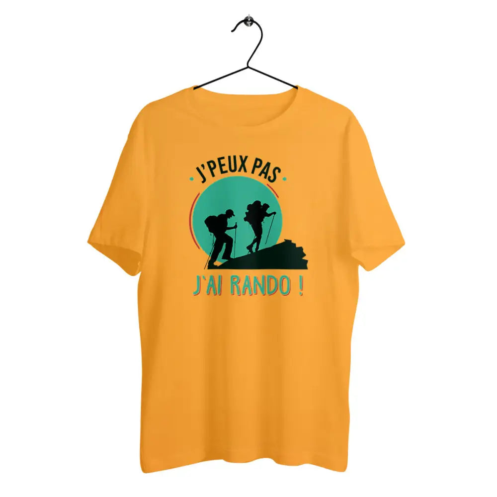 T-shirt homme en coton bio J'peux pas j'ai rando
