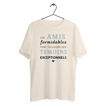 T-shirt homme en coton bio Les amis formidables