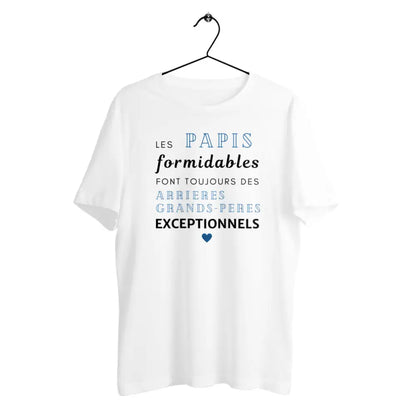 T-shirt homme en coton bio Les papis formidables 