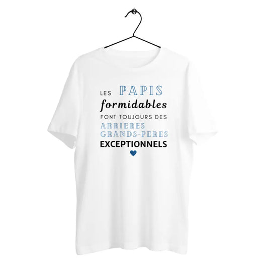 T-shirt homme en coton bio Les papis formidables 