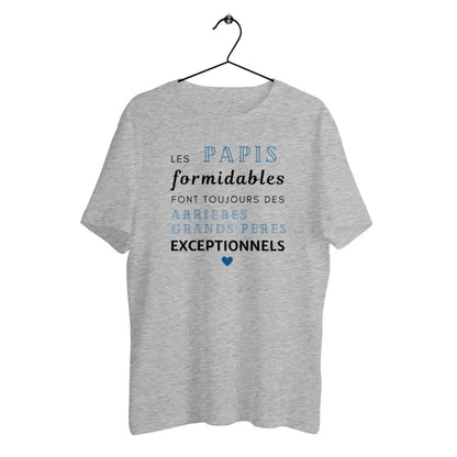 T-shirt homme en coton bio Les papis formidables 