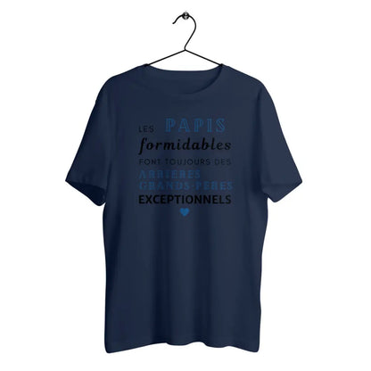 T-shirt homme en coton bio Les papis formidables 