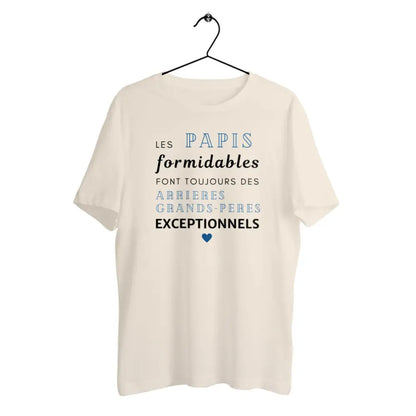 T-shirt homme en coton bio Les papis formidables 