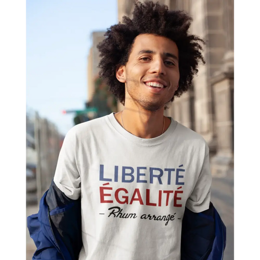 T-shirt homme en coton bio Liberté égalité Rhum arrangé