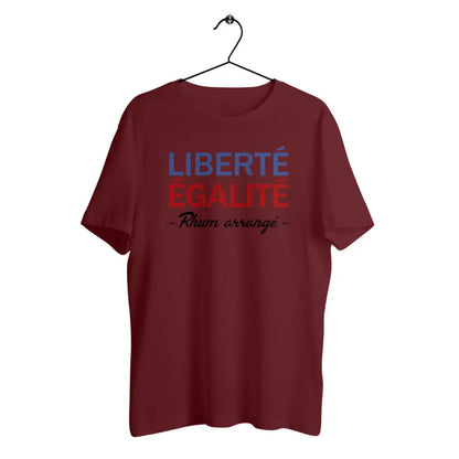 T-shirt homme en coton bio Liberté égalité Rhum arrangé