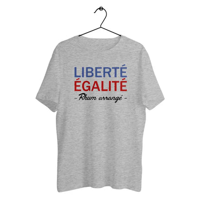 T-shirt homme en coton bio Liberté égalité Rhum arrangé