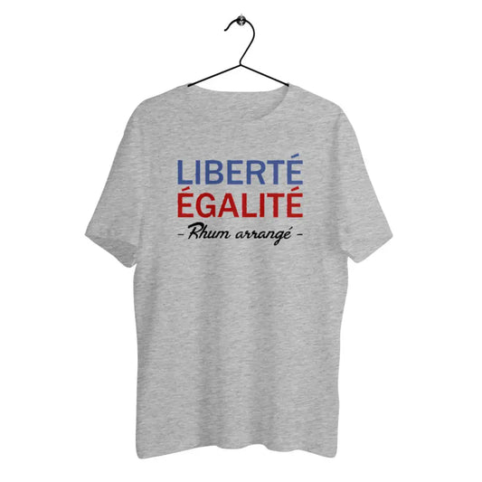 T-shirt homme en coton bio Liberté égalité Rhum arrangé