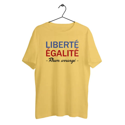 T-shirt homme en coton bio Liberté égalité Rhum arrangé