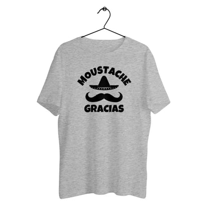 T-shirt homme en coton bio Moustache gracias