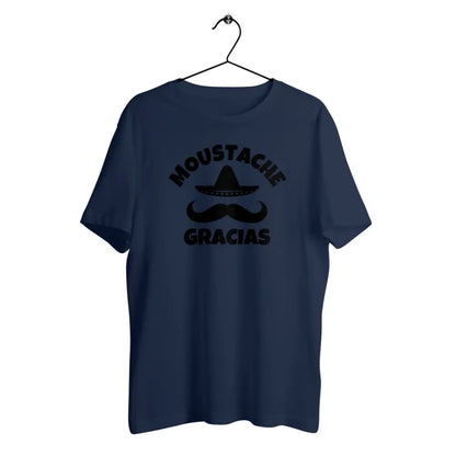 T-shirt homme en coton bio Moustache gracias