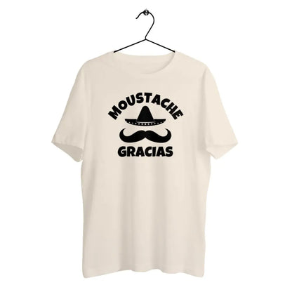 T-shirt homme en coton bio Moustache gracias