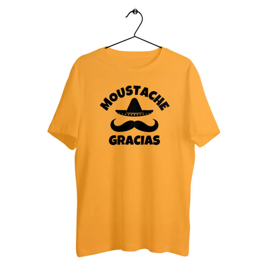 T-shirt homme en coton bio Moustache gracias