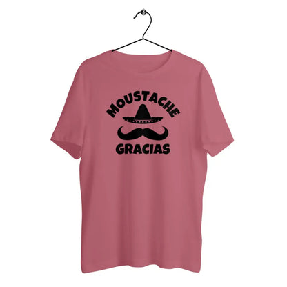 T-shirt homme en coton bio Moustache gracias