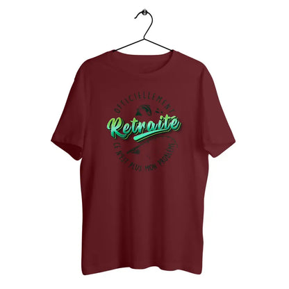 T-shirt homme en coton bio Officiellement retraité