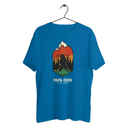 T-shirt homme en coton bio Papa ours