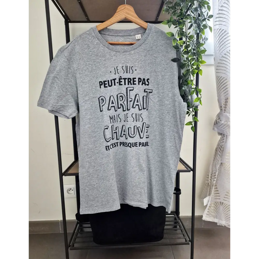 T-shirt homme en coton bio Parfait et chauve