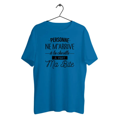 T-shirt homme en coton bio Personne ne m'arrive à la cheville