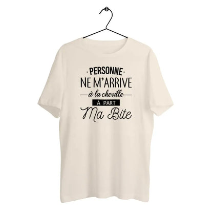T-shirt homme en coton bio Personne ne m'arrive à la cheville
