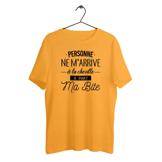 T-shirt homme en coton bio Personne ne m'arrive à la cheville