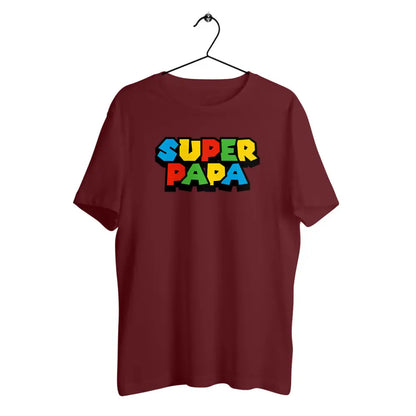 T-shirt homme en coton bio Super papa
