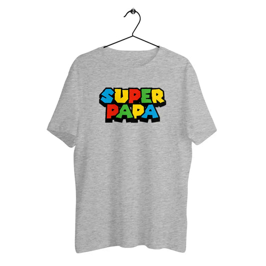 T-shirt homme en coton bio Super papa