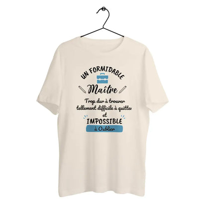T-shirt homme en coton bio Un formidable maître