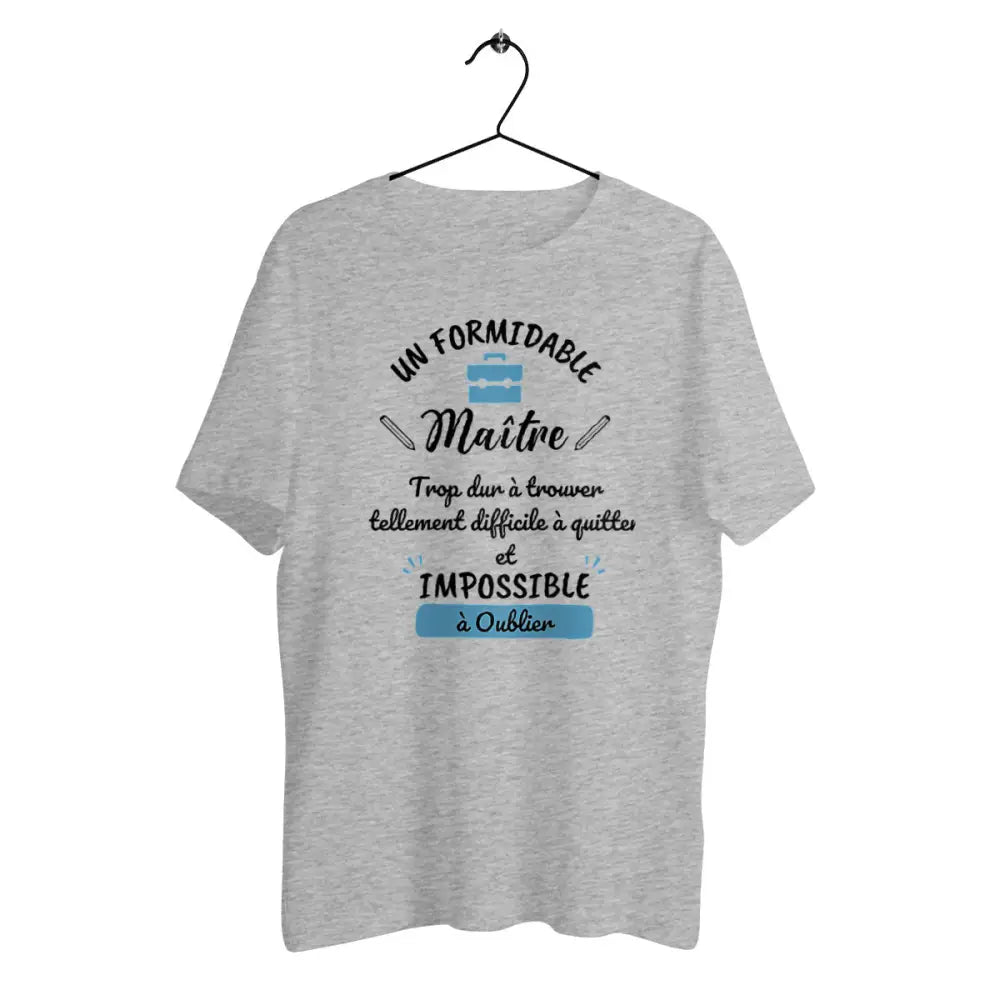 T-shirt homme en coton bio Un formidable maître
