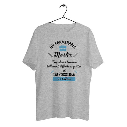 T-shirt homme en coton bio Un formidable maître