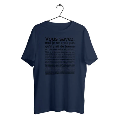 T-shirt homme en coton bio Vous savez