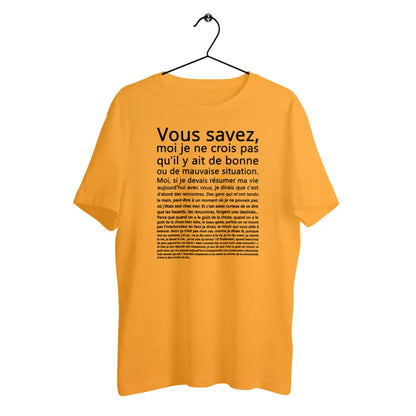 T-shirt homme en coton bio Vous savez