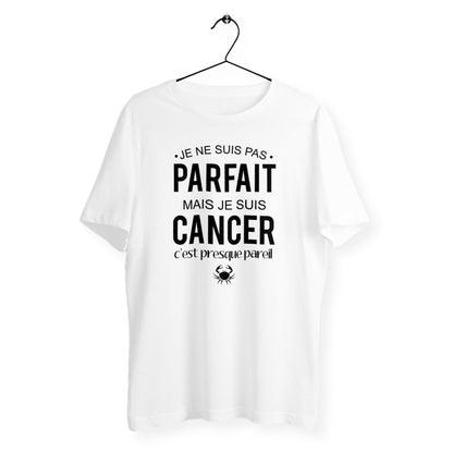 T-shirt homme col rond - Pas parfait mais cancer