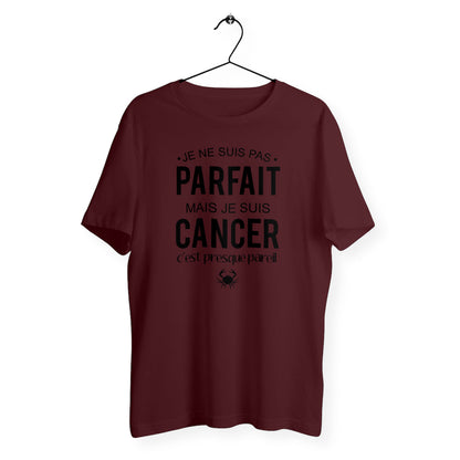 T-shirt homme col rond - Pas parfait mais cancer