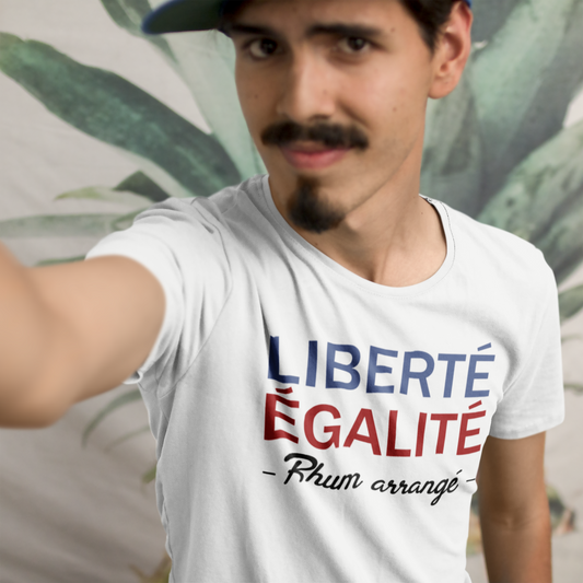 T-shirt homme Liberté égalité rhum arrangé