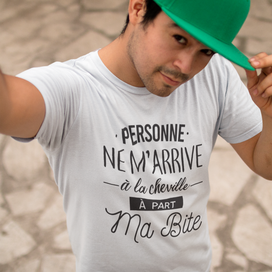 T-shirt homme Personne ne m'arrive à la cheville