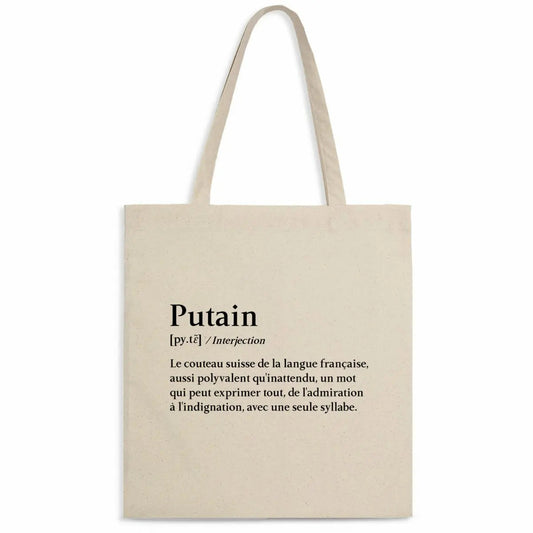 Totebag Définition putain