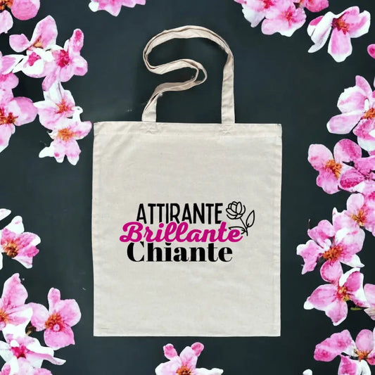 Totebag en Coton Bio Attirante brillante chiante