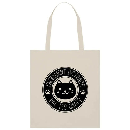 Totebag Facilement distraite par les chats